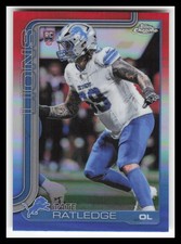 2025 Topps Chrome Red White and Blue Refractors #383 Tate Ratledge