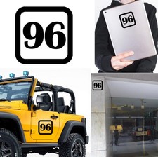 Adesivo In Vinile Numero 96 Versione V1SQ
