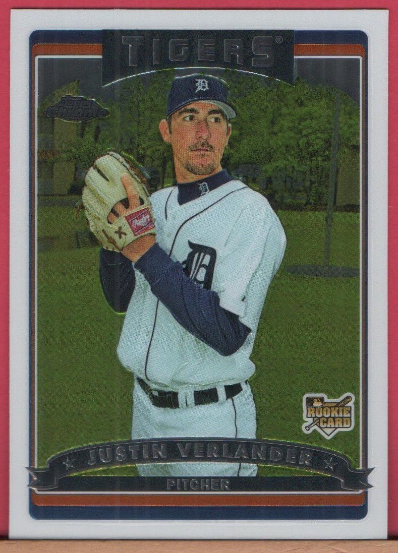 2006 Topps Chrome - JUSTIN VERLANDER - VERY NICE Rookie Card #309 - RC