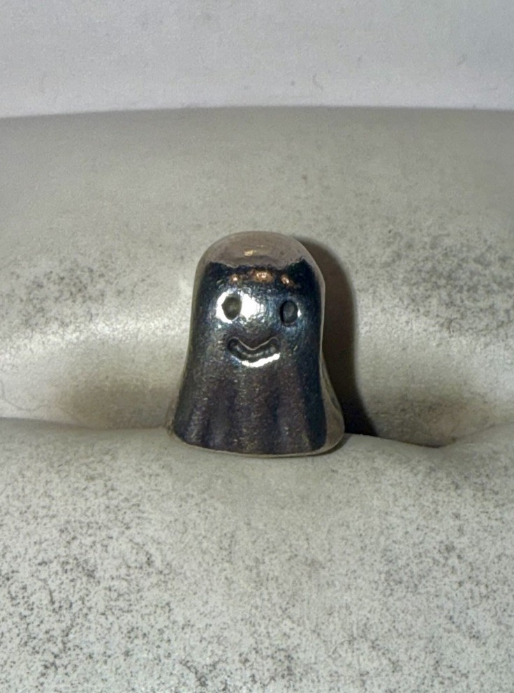 PANDORA Solid Sterling Silver Ghost Charm Bracele… - image 1