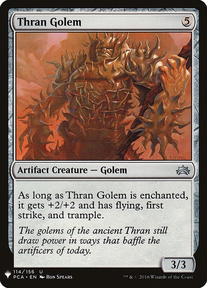 Thran Golem Light Play, English The List