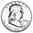 1956 Franklin Half Dollar Gem Proof (Type-II) 3 Feathers
