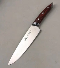 BREWIN Chefislosophi 8" CHEF's Knife, PAKKAWOOD Handle, Stainless Steel Blade