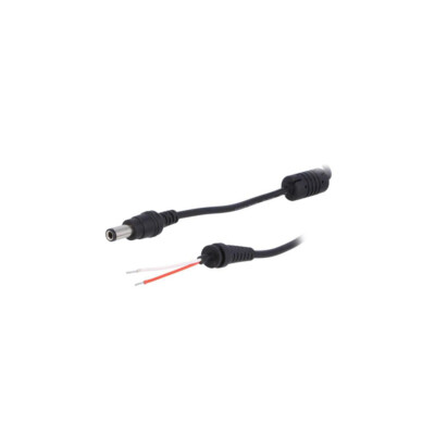 AK-SC-06 Kabel Kabel,DC 6,3/3,0 Stecker gerade 0,5mm2 schwarz 1,2m AKYGA