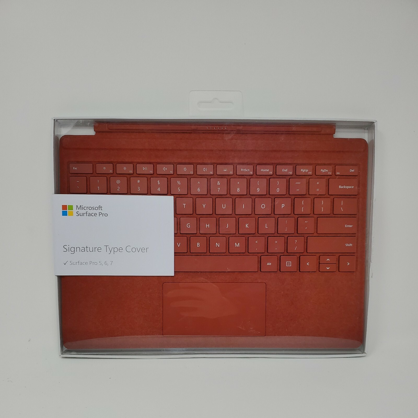 Microsoft Ffp Signature Keyboard Type Cover For Microsoft Surface Pro Poppy Red For Sale Online Ebay