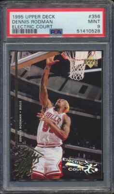 1995 Upper Deck ELECTRIC COURT Dennis Rodman #356 Bulls PSA 9 Pop