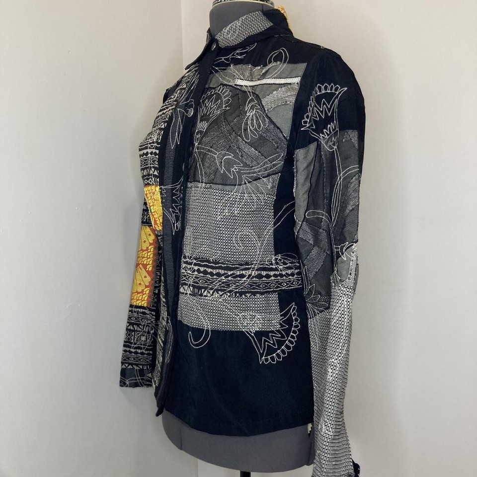 VINTAGE PATCHWORK EMBROIDERED TAPESTRY JACKET eBay