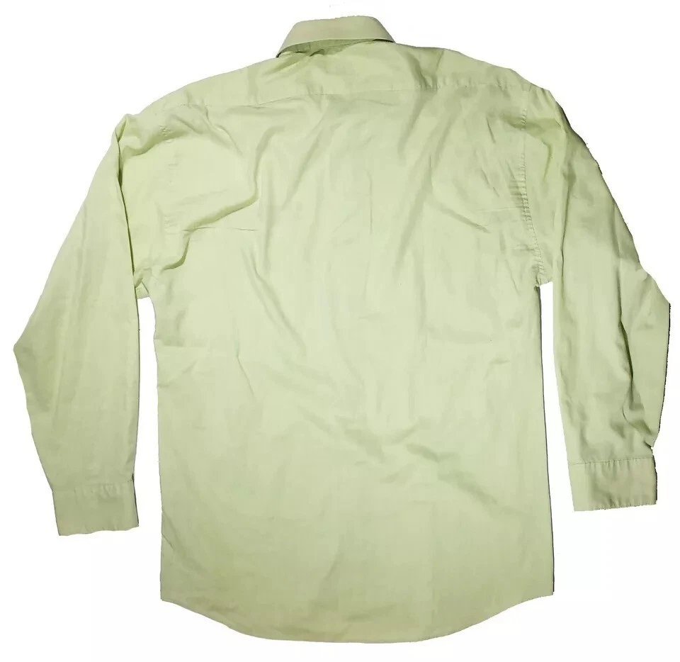 Camicia uomo Moschino media verde menta made in Italy tasca manica lunga con bottoni