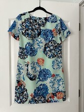 J Crew ~ Green Blue Orange Floral Dress ~ Size 2
