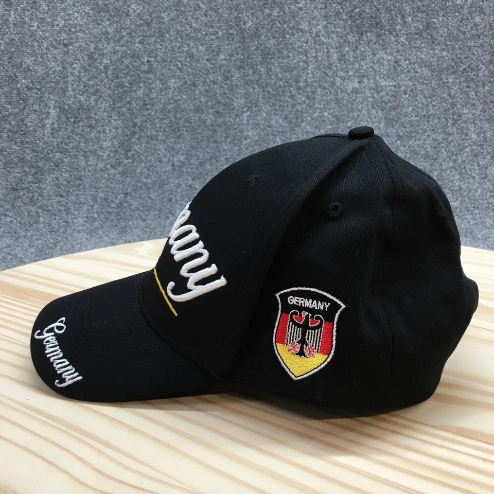 Gorra de béisbol Alemania Robin Ruth para hombre negra talla única ajustable logotipo bordado Foto 4 de 4