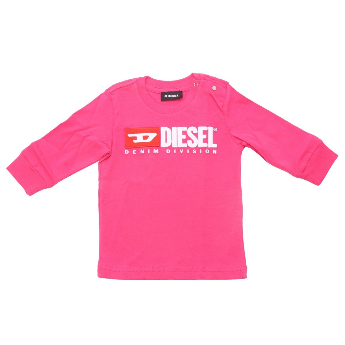 6655AC maglia bimba GIRL DIESEL fuchsia cotton t-shirt kid