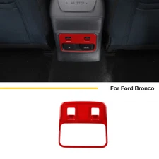 Inner Red Rear Window Lift Switch Panel Cover Decor Bezel For Ford Bronco 2021+