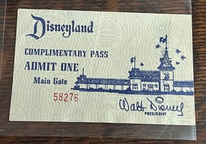 1663 Disneyland Complimentary Pass 1963 New Years Eve Ticket