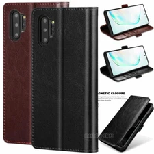 For Samsung Galaxy Note10 Plus Luxury Leather Case Stand Wallet Flip Pouch Cover