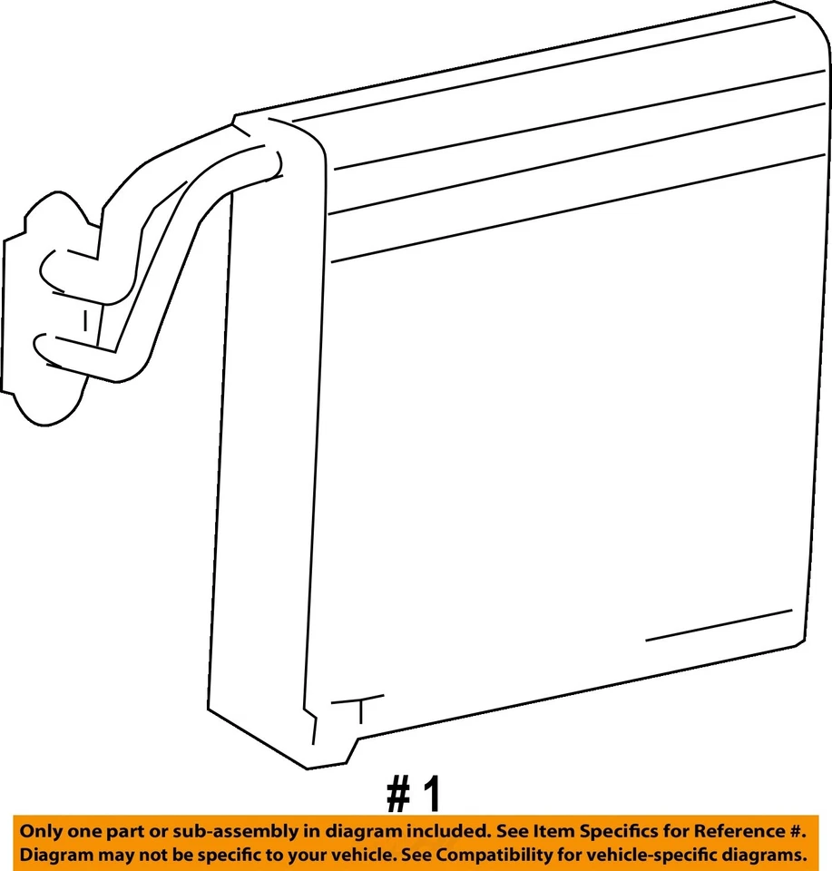 Núcleo de evaporador de aire acondicionado usado se adapta a: Chevrolet Malibu 2006 emblema de estilo clásico en agarre Foto 4 de 4