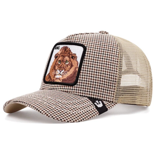 Gorra de béisbol de malla de camionero con estampado de animales estilo hip hop para hombre EN STOCK - Imagen 20 de 123