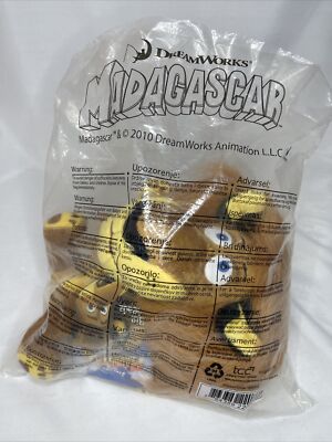 2010 DreamWorks Madagascar Alex Lion Big Headz Plush Sealed