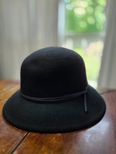 Black Cloche hat