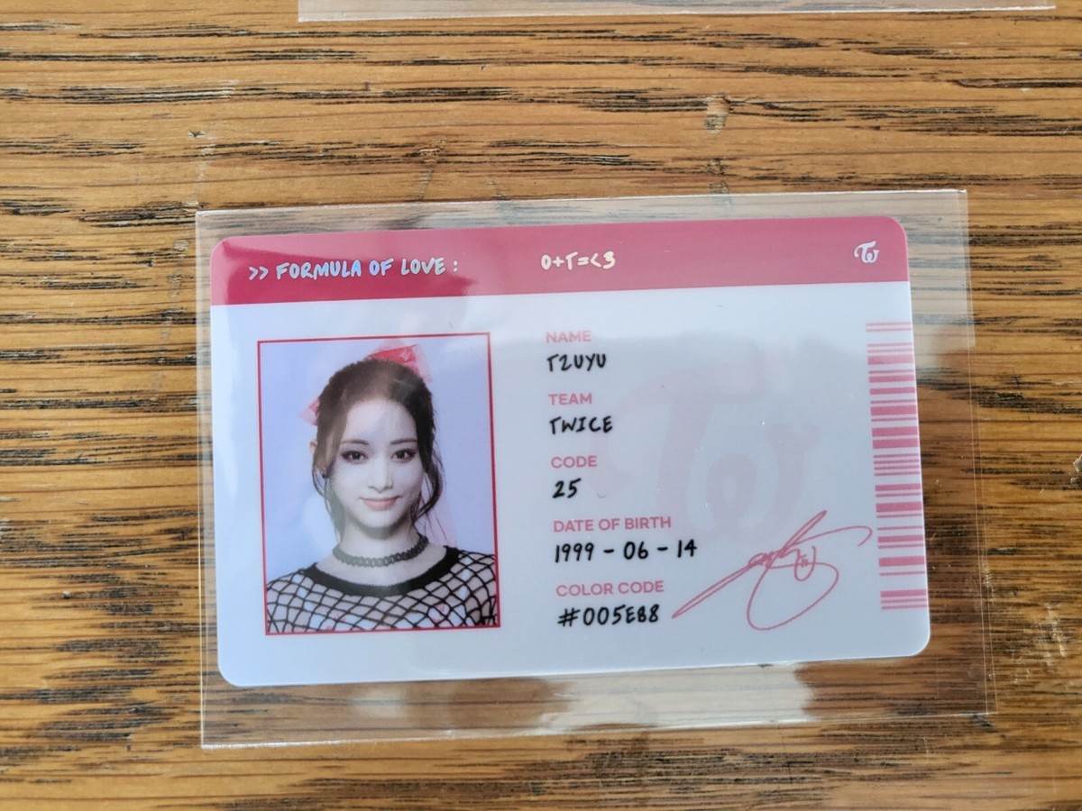 TWICE Formula of Love Scientist ID cards | eBay