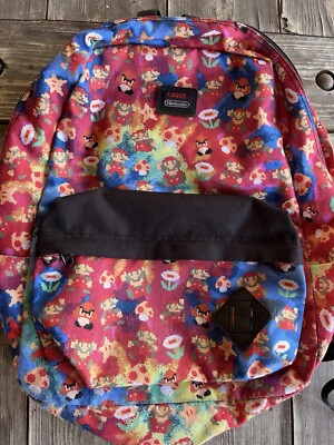 Vans x Nintendo Super Mario Bros Backpack Old Skool II Gamer School Bag