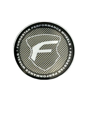 Forgestar Performance Chrome Carbon Fiber Push In Wheel Center Cap BC-763B