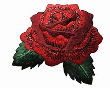 Patch Ricamata Rosa Floreale – Ferro Da Stiro O Da Cucire, 7,9x6,2 Cm, Ideale Per Abbigliamento, Borse E Accessori - 2