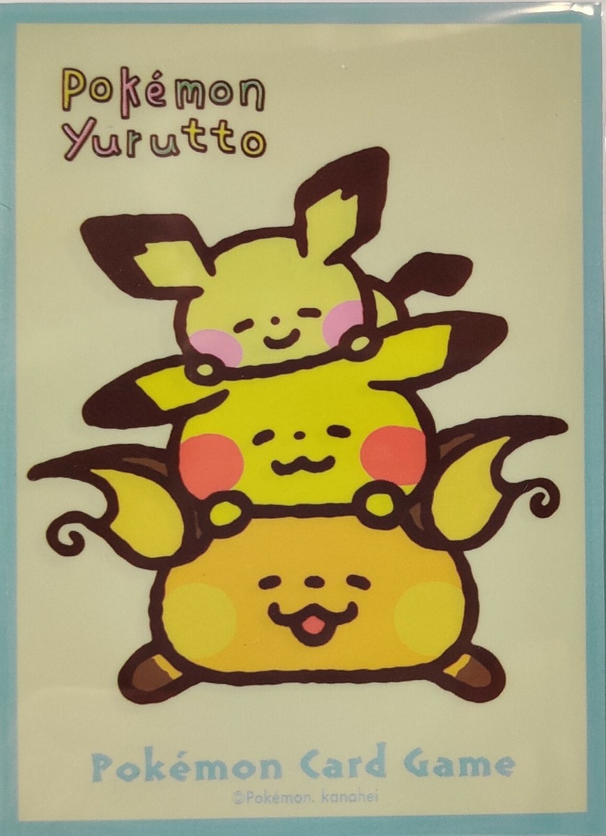 Pokemon Center Japan Pikachu Yurutto Card Deck Shield Protector