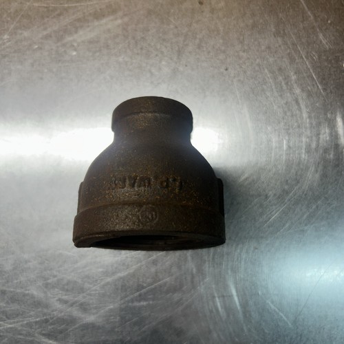 1-1/4 inch X 1/2 in Black Iron pipe Reducing Fitting