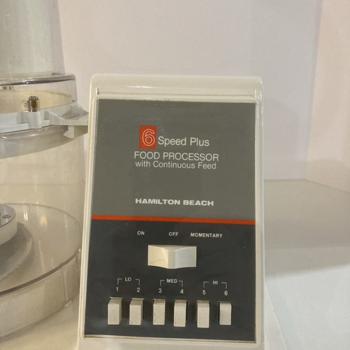 Vintage Hamilton Beach 6 Speed Plus Food Processor Continuous 712-5 - Picture 2 of 9