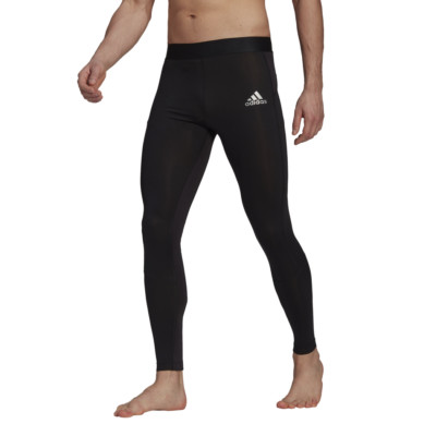 adidas TECHFIT LongTight Herren lange Funktionshose Unterziehhose schwarz GU4904