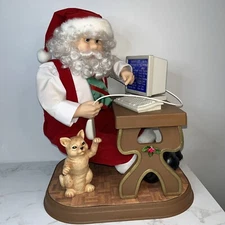 VTG Telco Motion-Ette Santa Claus Computer Animated Lighted Working Christmas 