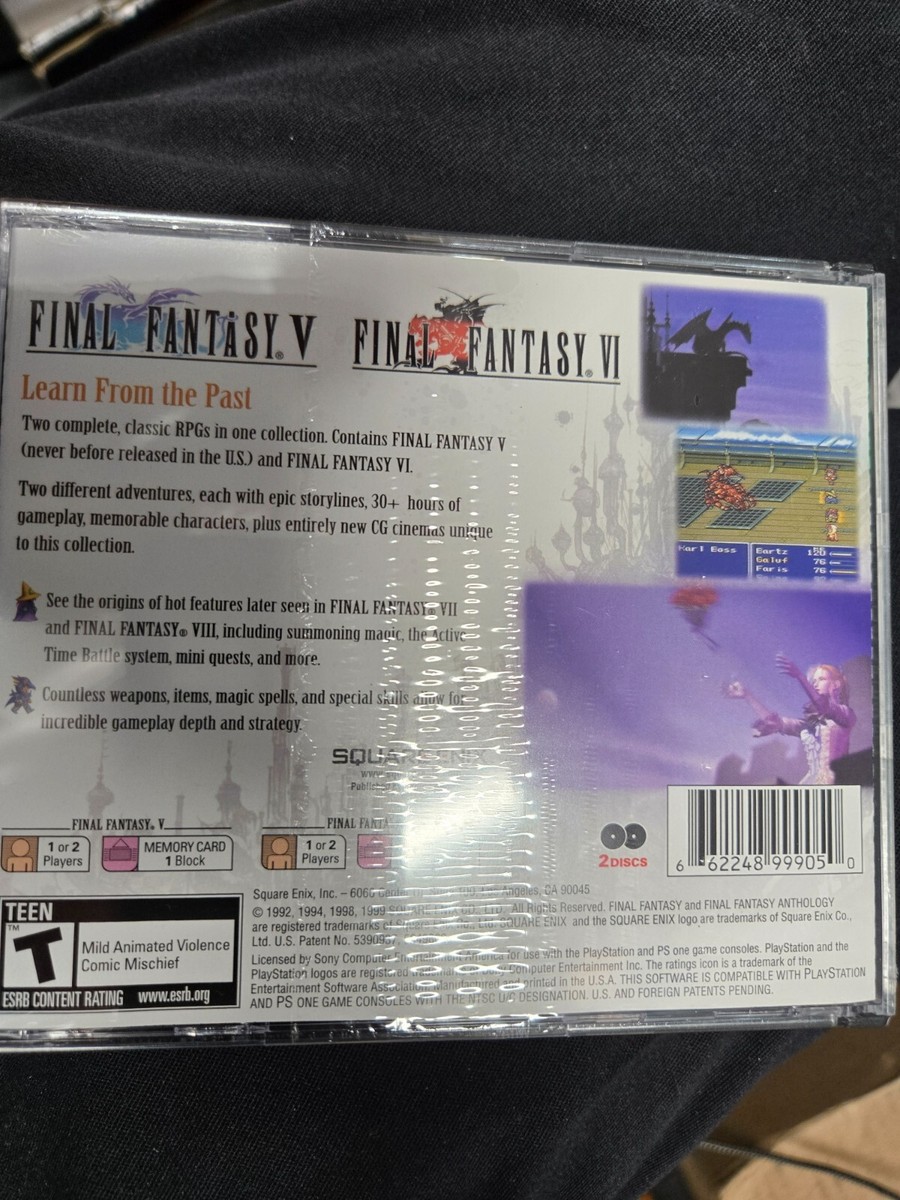 ★金曜セール★FINAL FANTASY ANTHOLOGY中古美品・PS北米版 Final Fantasy Anthology (Sony PlayStation 1, 1999) for sale