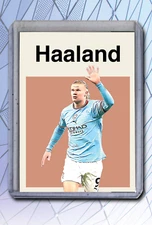 Erling Haaland Soccer Art Card - Artist Signed - 1/10