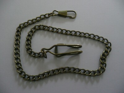  neue Taschenuhrkette hellbronze plattiert