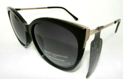NEW FRENCH CONNECTION cat eye black sunglasses | eBay display picture 1