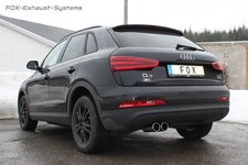  Sportauspuff-Komplettanlage ab Kat Audi Q3 TDI inkl. Quattro 2x80mm rund