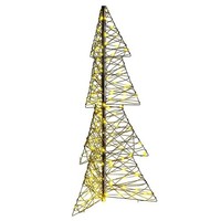 Weihnachtsbaum Mit 160 Leds Warmes Weiß 150 Cm Rattan