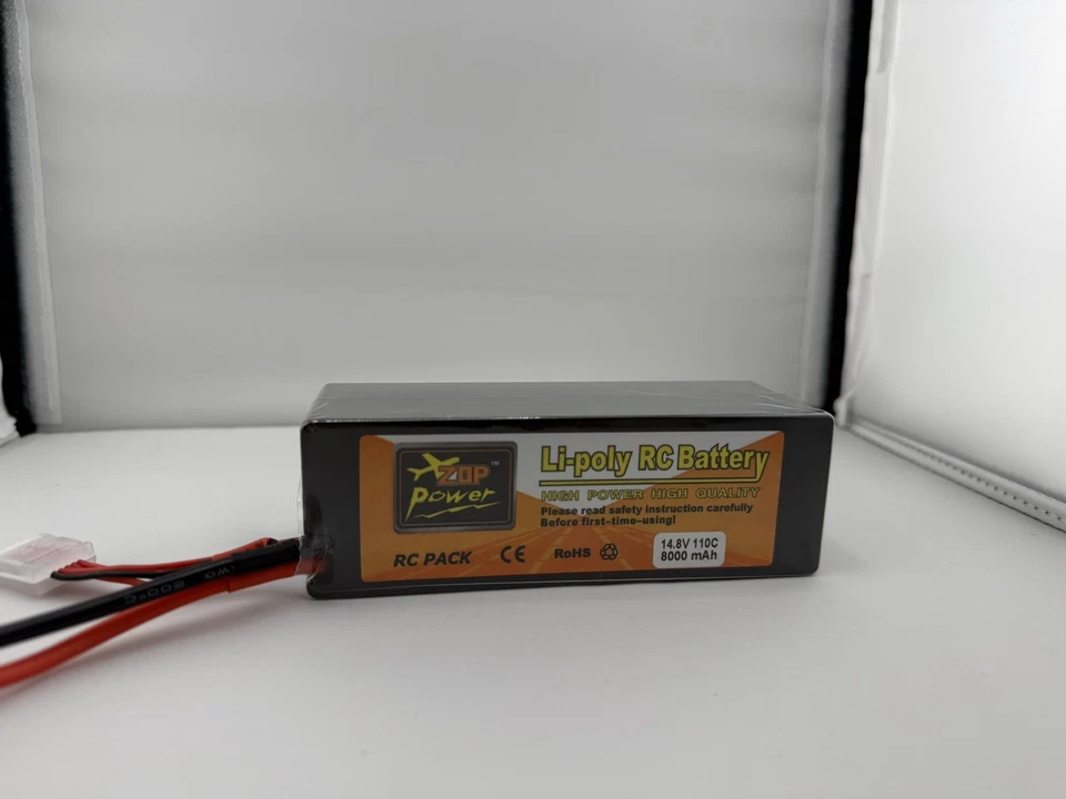 Accu 4S LiPO 14,8 Volt 8000 Mah 110 C Prise XT60 - Photo 3/4