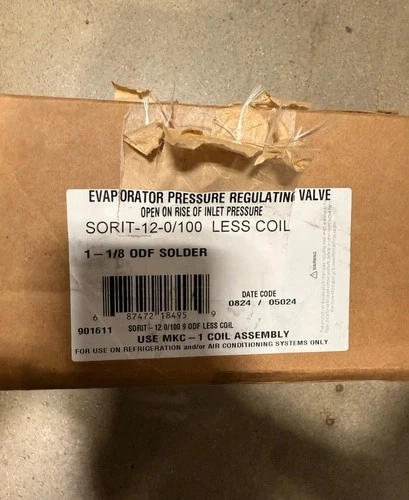 SPORLAN SORIT-12-0/100 Less Coil 1-1/8 ODF Evaporator Pressure Regulator Valve