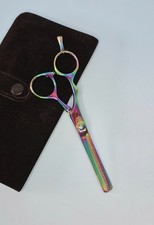 Left Handed Thinning Shear 5.5" Plasma Rainbow
