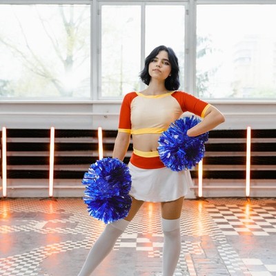 2 Pcs Cheerleader Zubehör Cheerleading- Sport Pompons Cheers Pompoms
