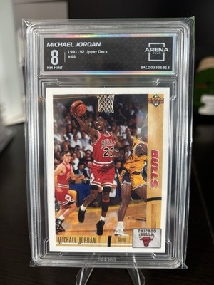 1991-92 Upper Deck Michael Jordan #44 Bulls AC 8 NM MINT    