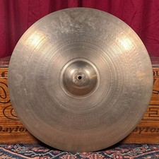22" Zildjian A 1950s Large Hollow Block Stamp Ride Cymbal 2398g Video Demo 