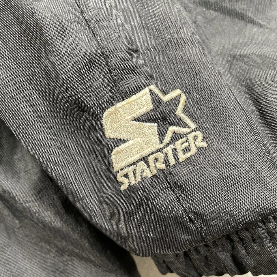 Jaqueta Oakland Raiders Masculina Vintage GG Preta NFL Football Pro Line Starter Anos 90 - Imagem 4 de 4