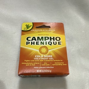 Campho Phenique Cold Sore Treatment Gel Maximum Strength, Medicated