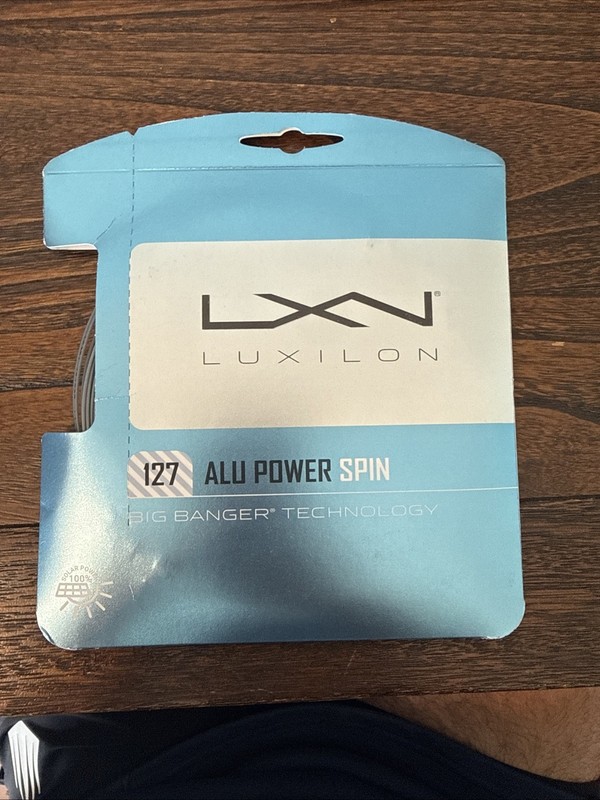 5 Sets of Luxilon Strings Bundle 127 Alu Power Spin/4g Soft String, 16g, 40ft