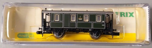 Coche de pasajeros Trix 11604-04 escala N clase ferroviaria Columbia Británica LN/caja | Condition: Used