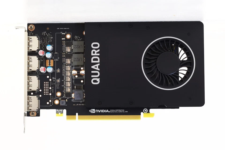 HP NVIDIA Quadro P2200 5GB GDDR5X PCIe Graphics Card P/N: L65626-001 Tested - Image 2 of 4