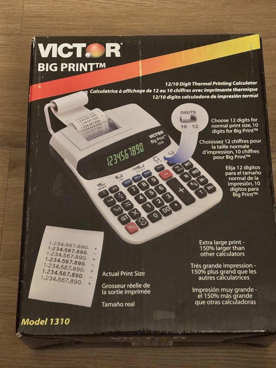 Victor 1560-6 Calculadora De Impresión De Cinta De Dos