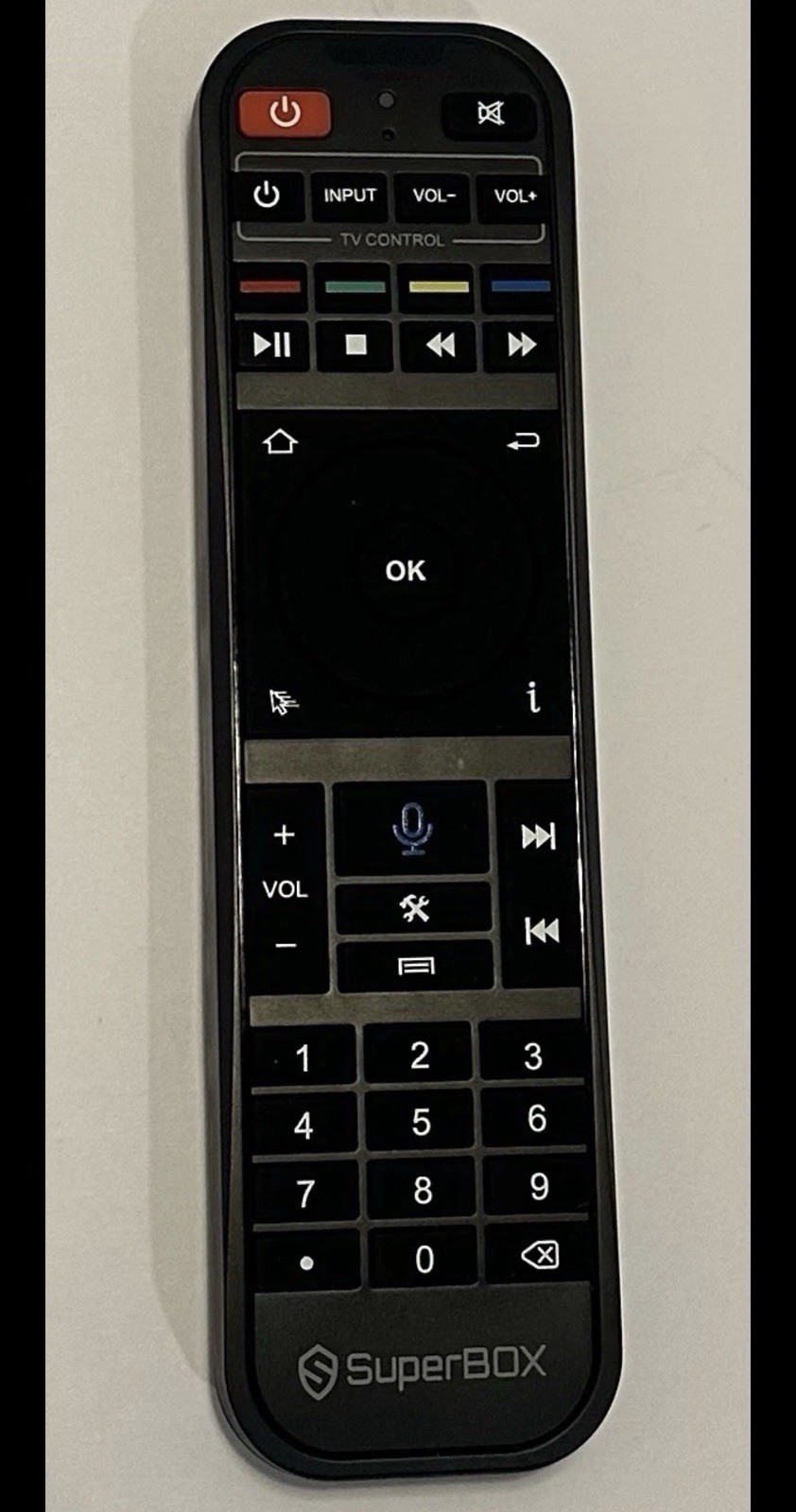 SuperBox Remote Control Replacement Bluetooth TV Box Remote Voice Control